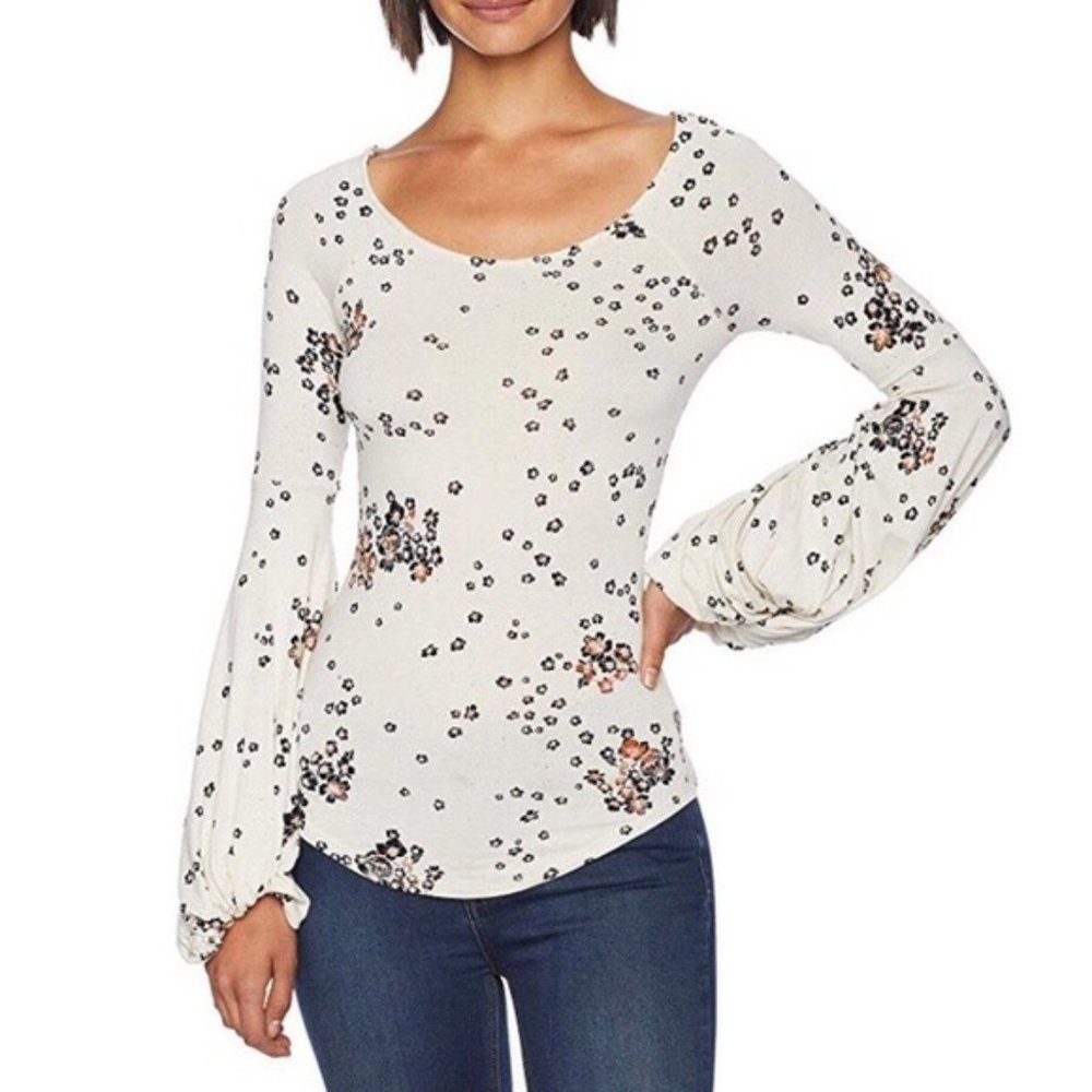 NWT Free People To The Tropics Blouson Sleeve - Picture 2 of 16